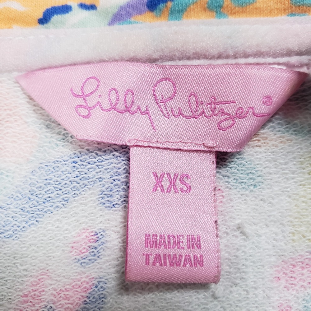 Lilly Pulitzer Size XXS Skipper Popover UPF 50+ 1/2 Zip Pullover Pink Floral - Picture 5 of 9